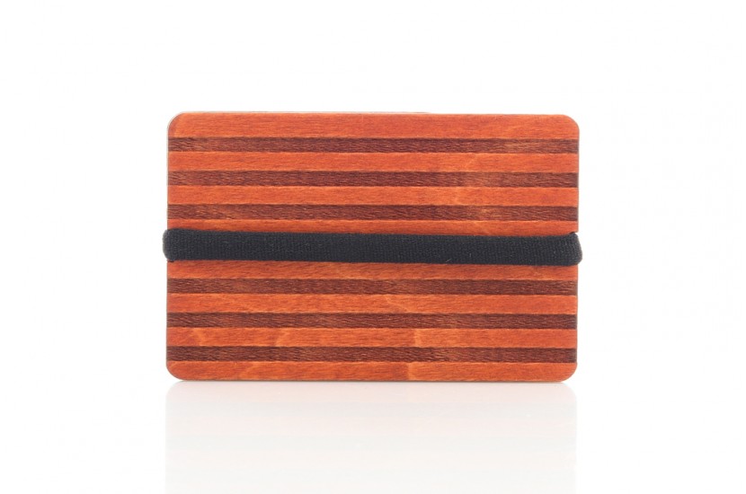 Ξύλινο πορτοφόλι - Stripe Moly